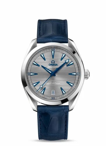 Omega Seamaster Aqua Terra 150M Master Chronometer 41 Stainless Steel / Grey / Alligator 220.13.41.21.06.001 (22013412106001)